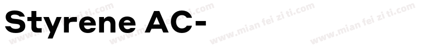 Styrene AC字体转换